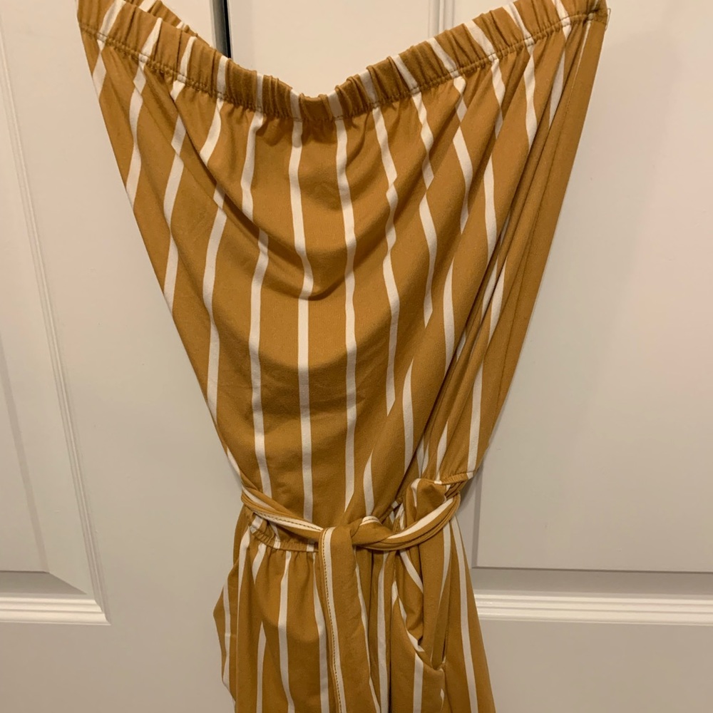 Sleeveless Striped Romper